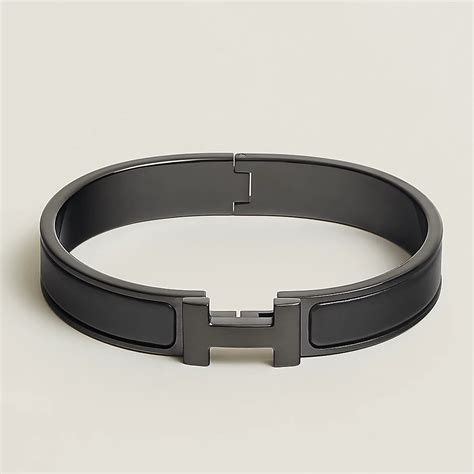 bracelet cuir noir homme hermes|Hermes bracelet leather women's.